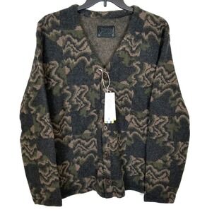 Smartwool Jiberish Men Hudson Trail Cardigan 2XL Ski Skate Sweater Grandpa Gorp